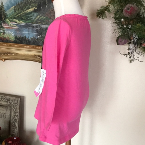 Jumping Beans Pink Long Sleeve Scottish Dog Blouse - Picture 5 of 6